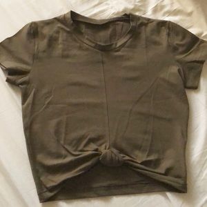 Astoria Crop shirt Army Green